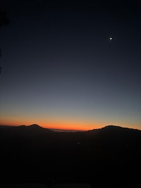 Night-time view from deck!