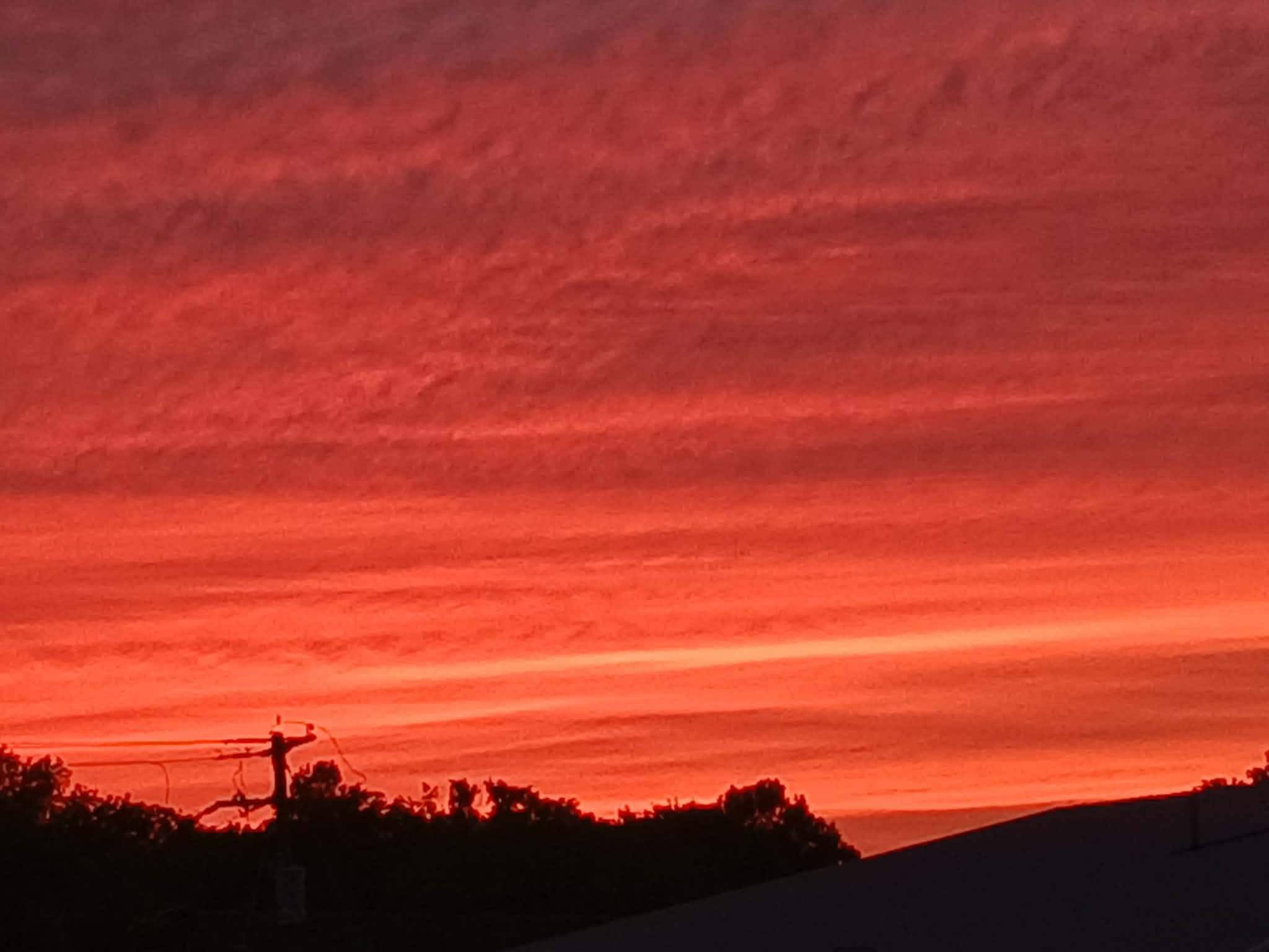 Sunset from the back deck