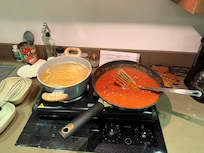 We made spaghetti one night.