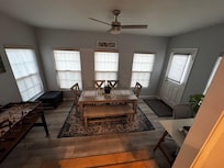 Larger dining area and game room.