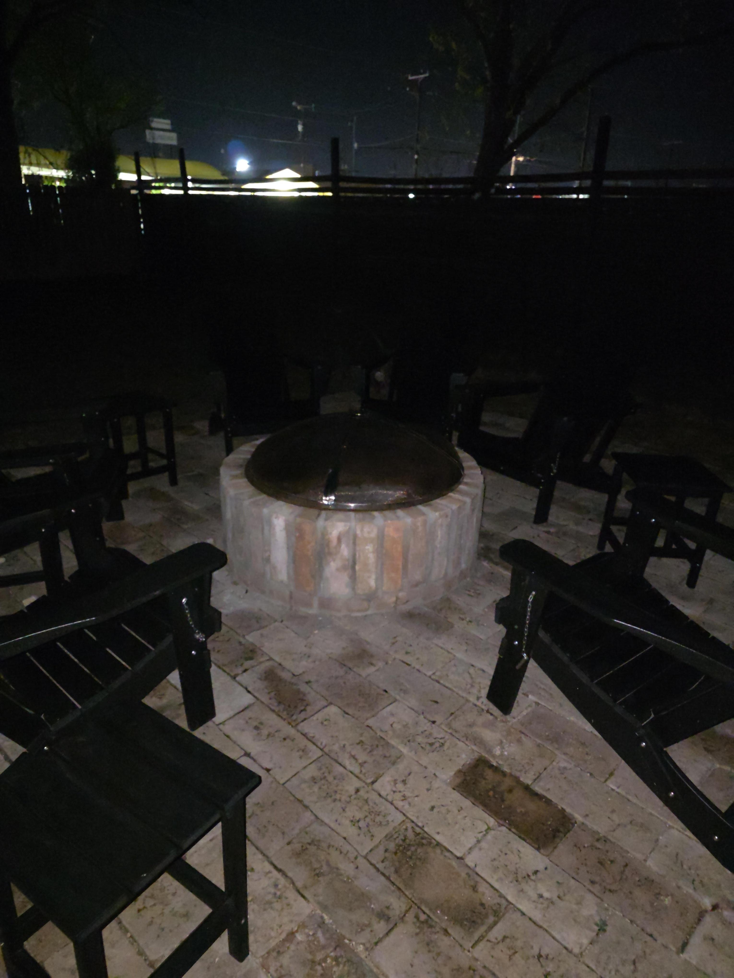 Great fire pit set up