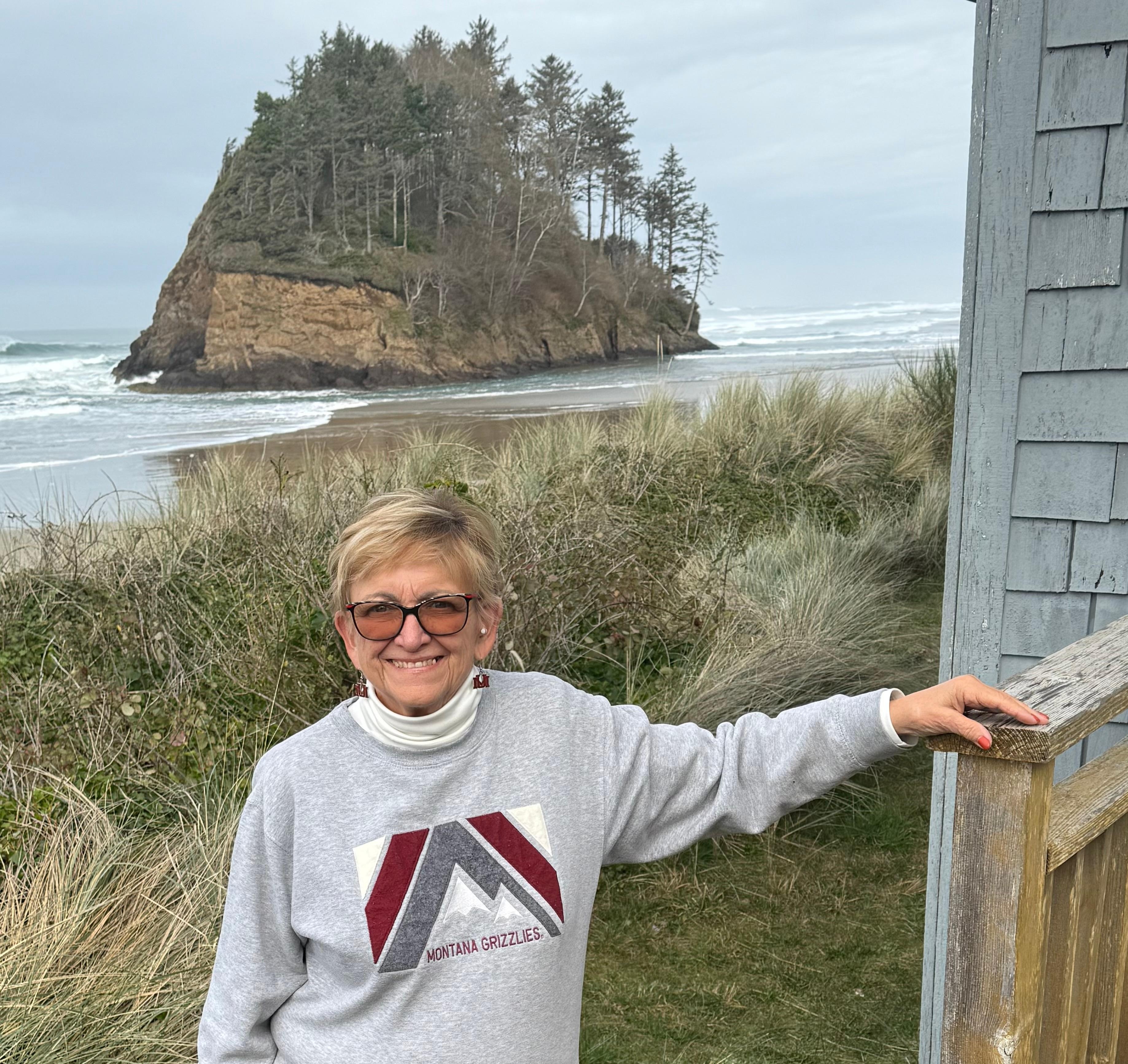 Looking over my shoulder to Proposal Rock
!