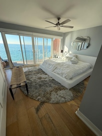 Excuse our messy bed but waking up to that view was breathtaking!