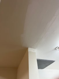 Half painted ceiling