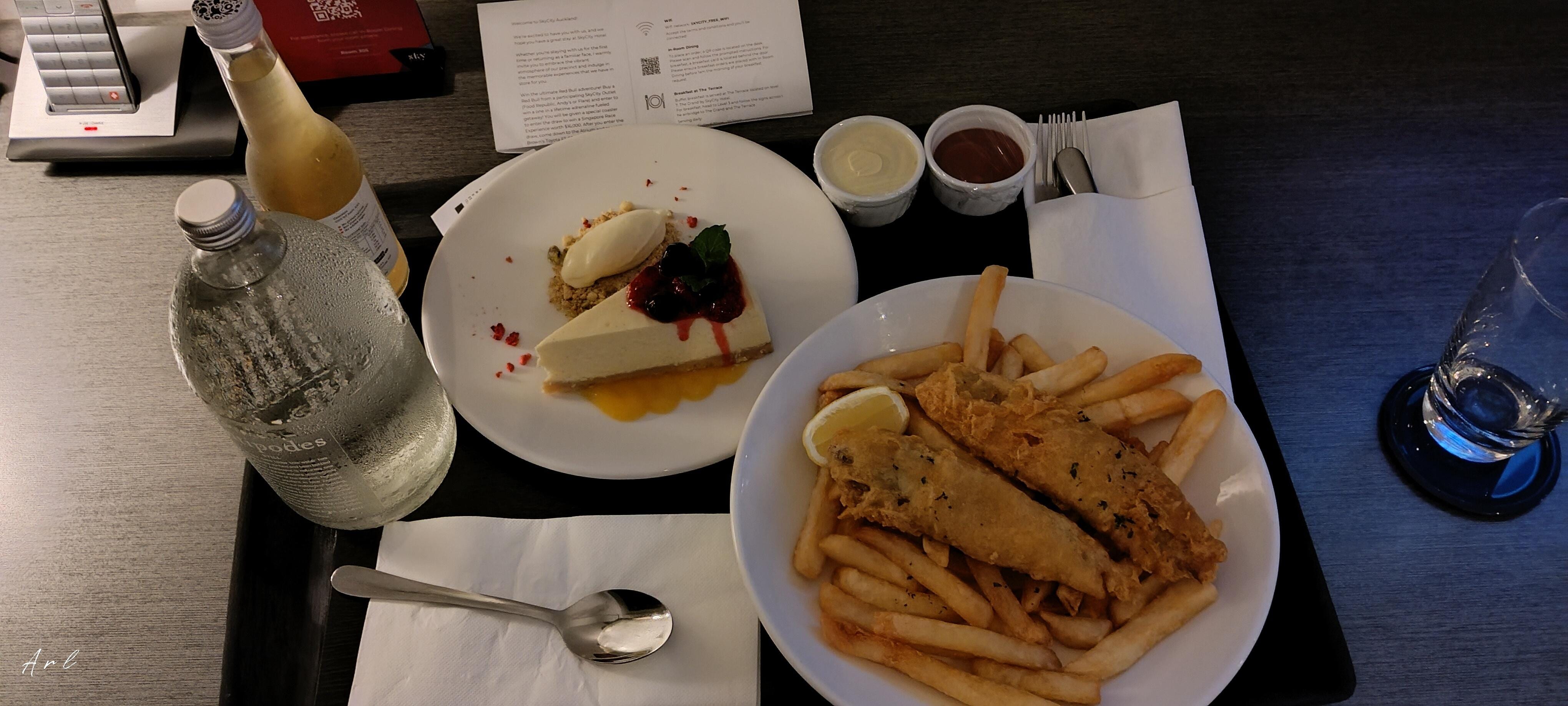 Room service dinner