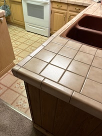 Linoleum in kitchen and older
