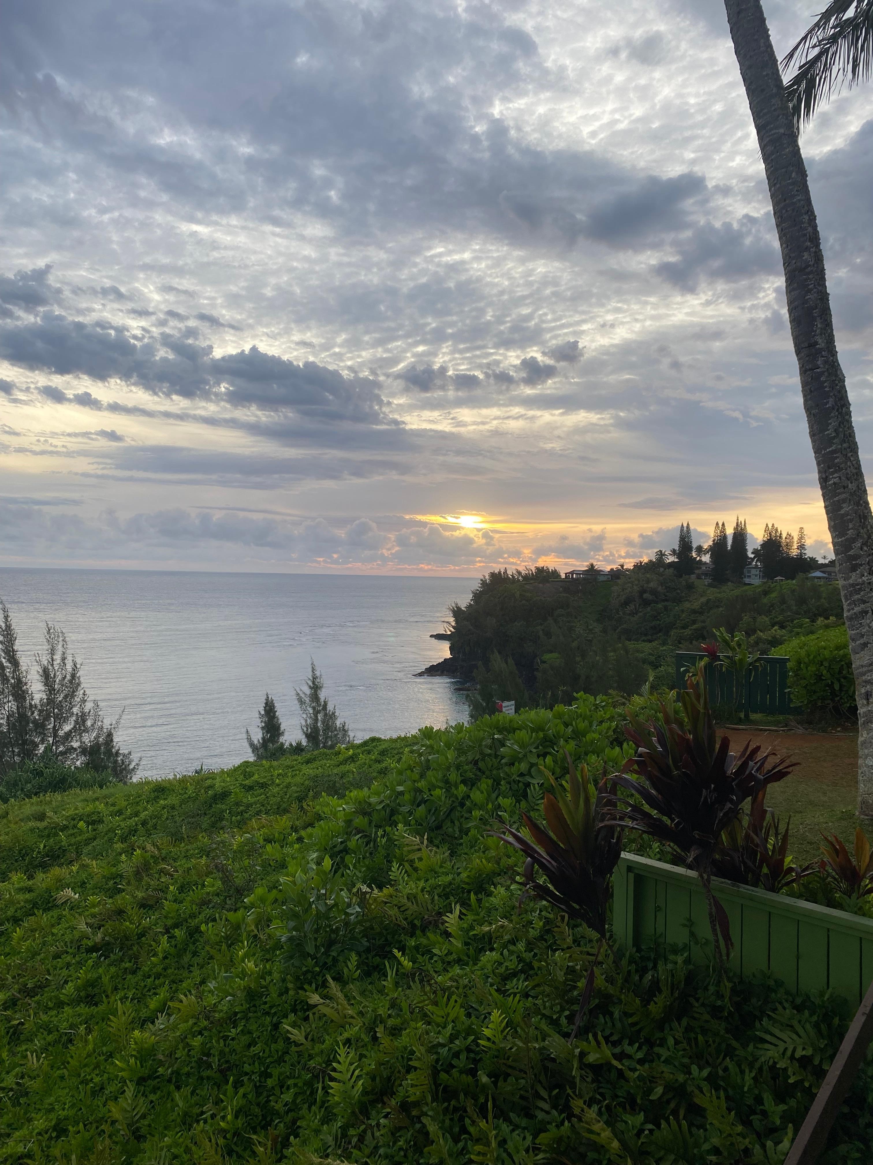 Sunrise from the deck