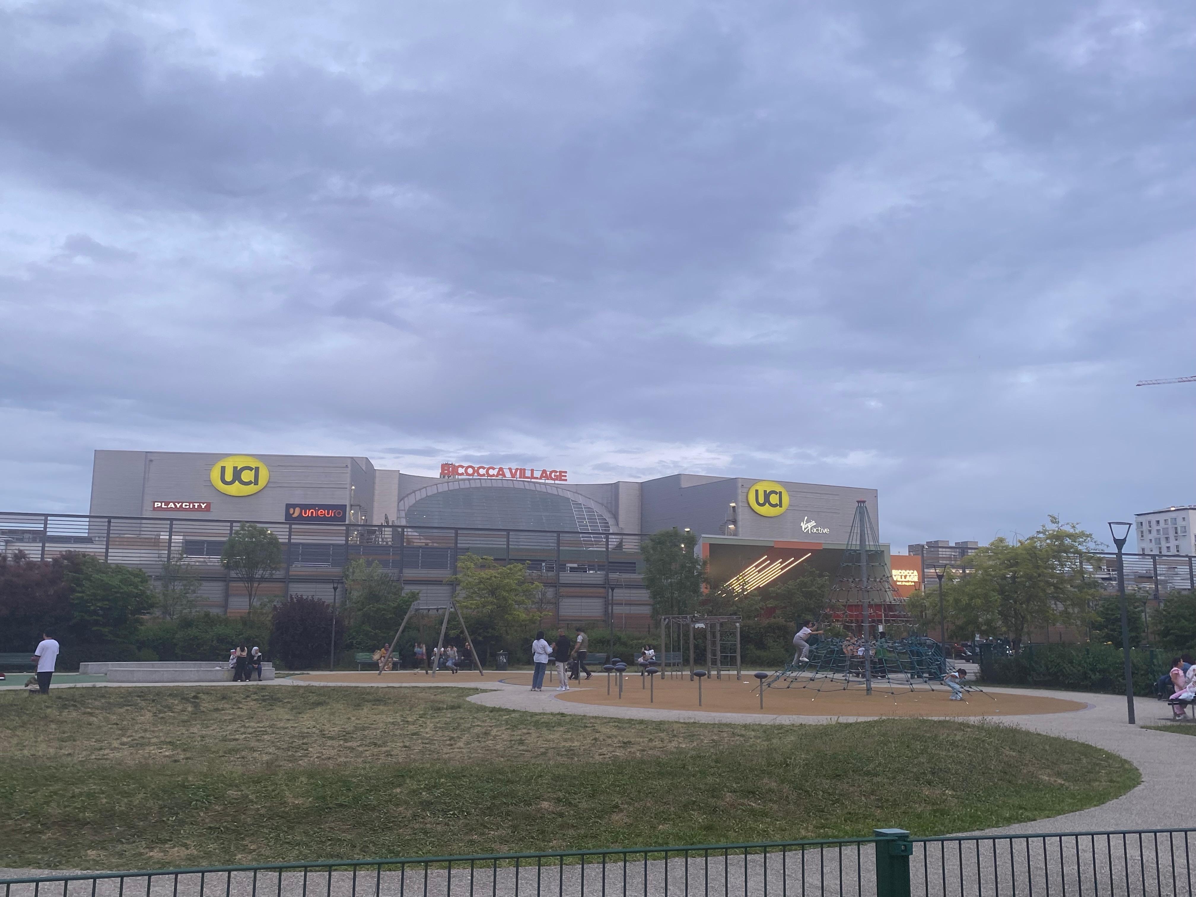 Outside of the hotel