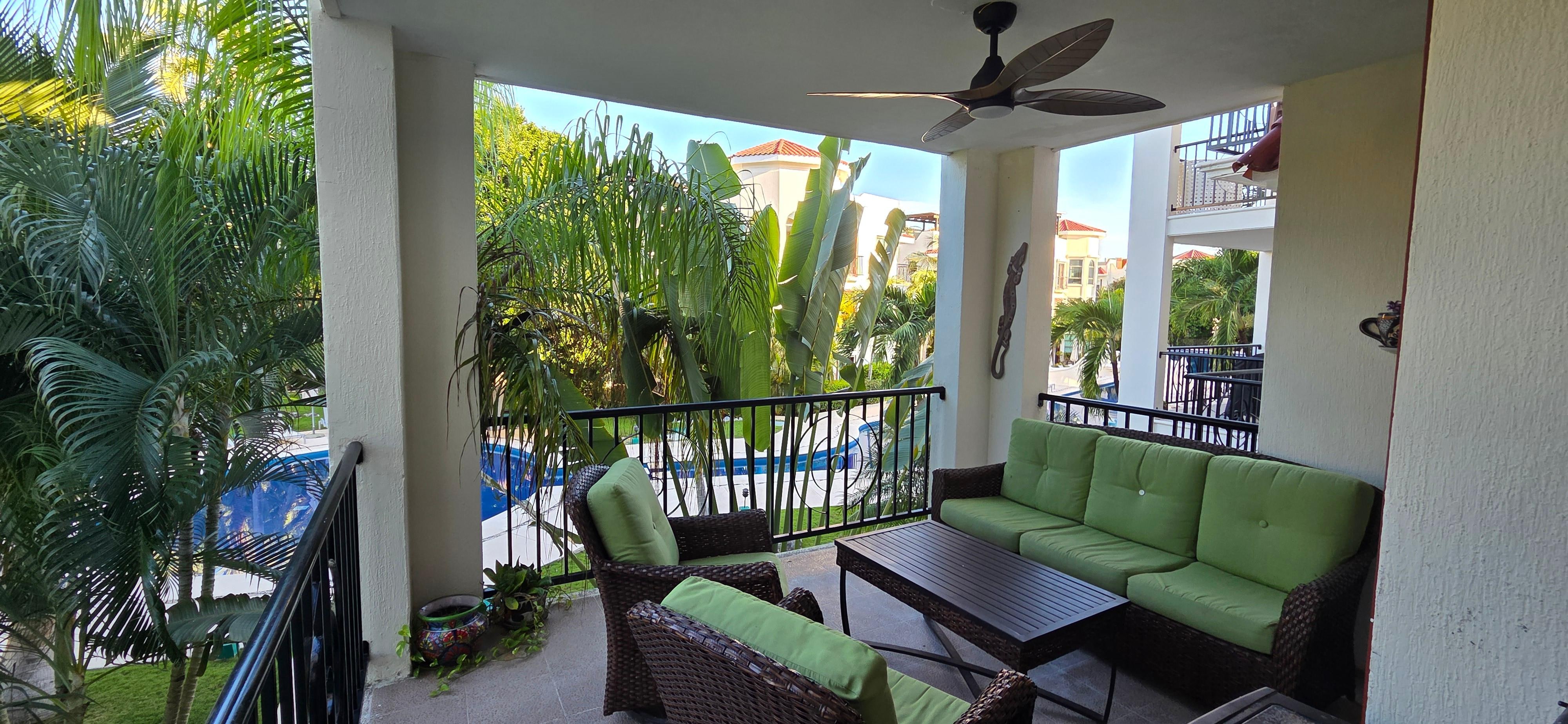 Spacious deck to relax on.