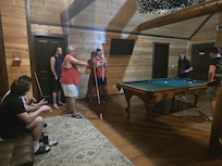 Late night pool game with the guys