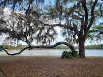 Beautiful view of lake from house
