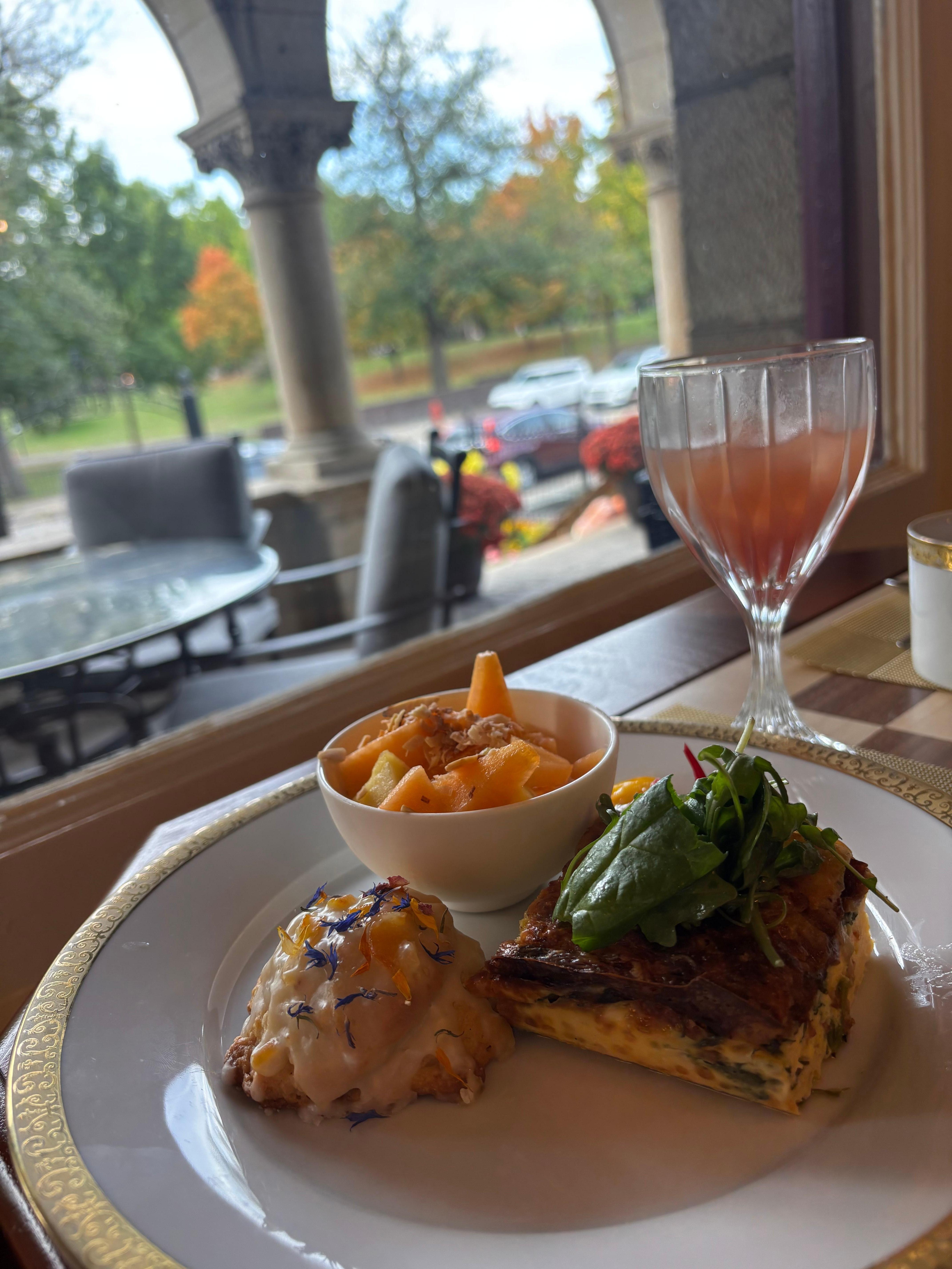 Breakfast with  view