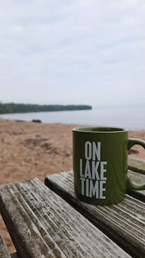 Enjoyed our morning coffee on the beach