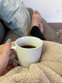 I wanted this little cozy pillow so bad!