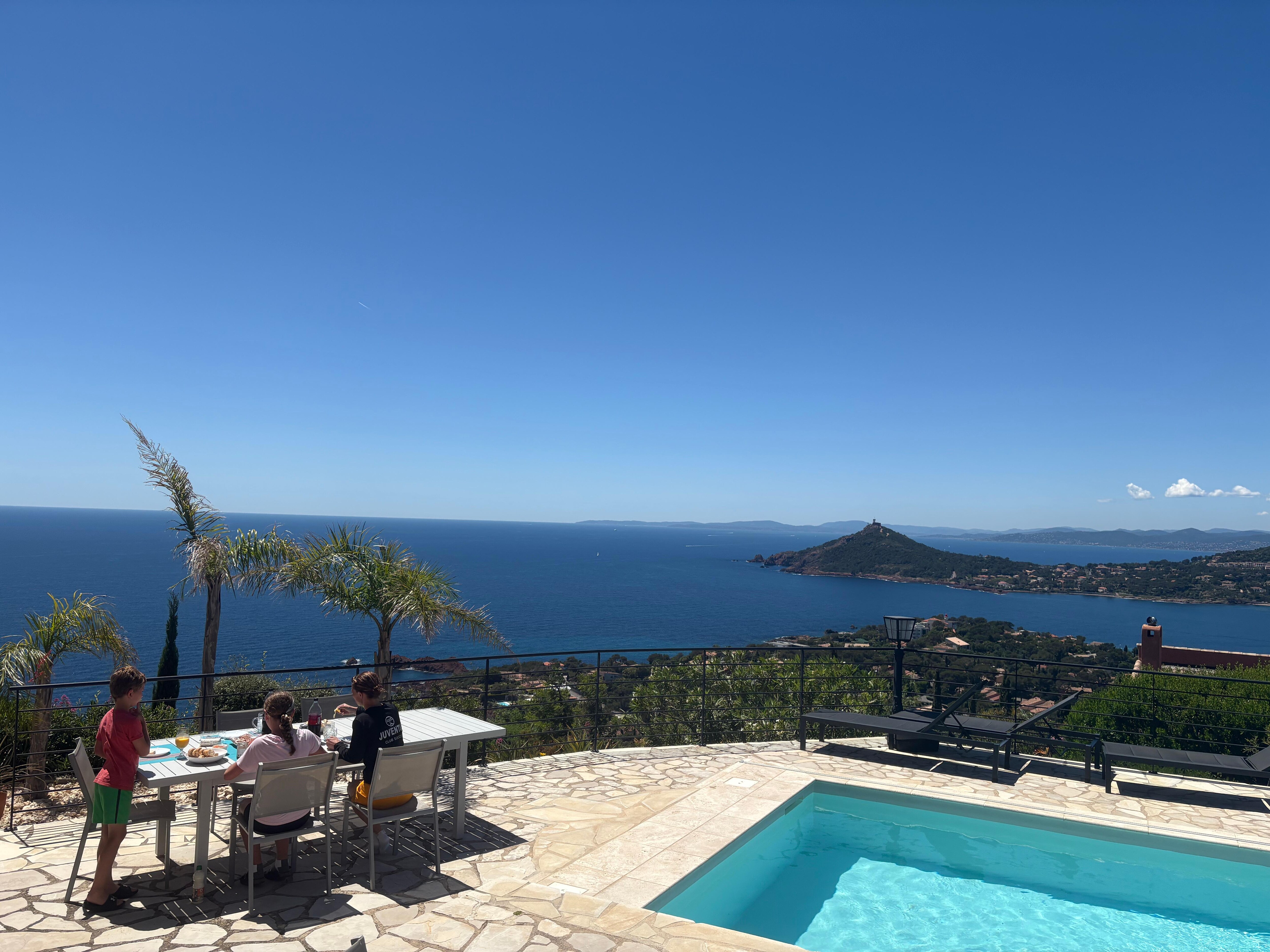 Lunch by the pool