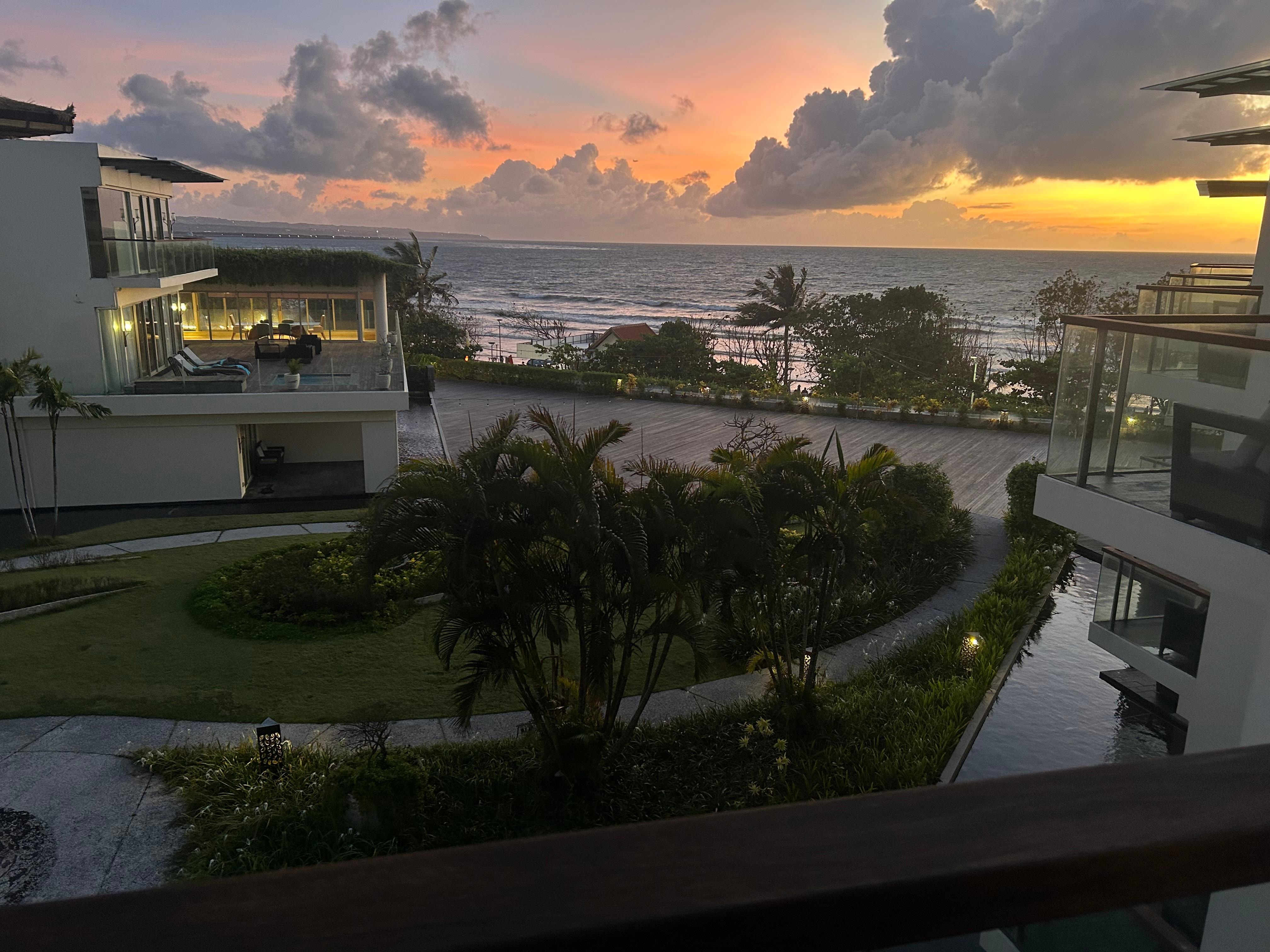 Sunset from our room