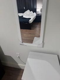 Target packaging still on mirror