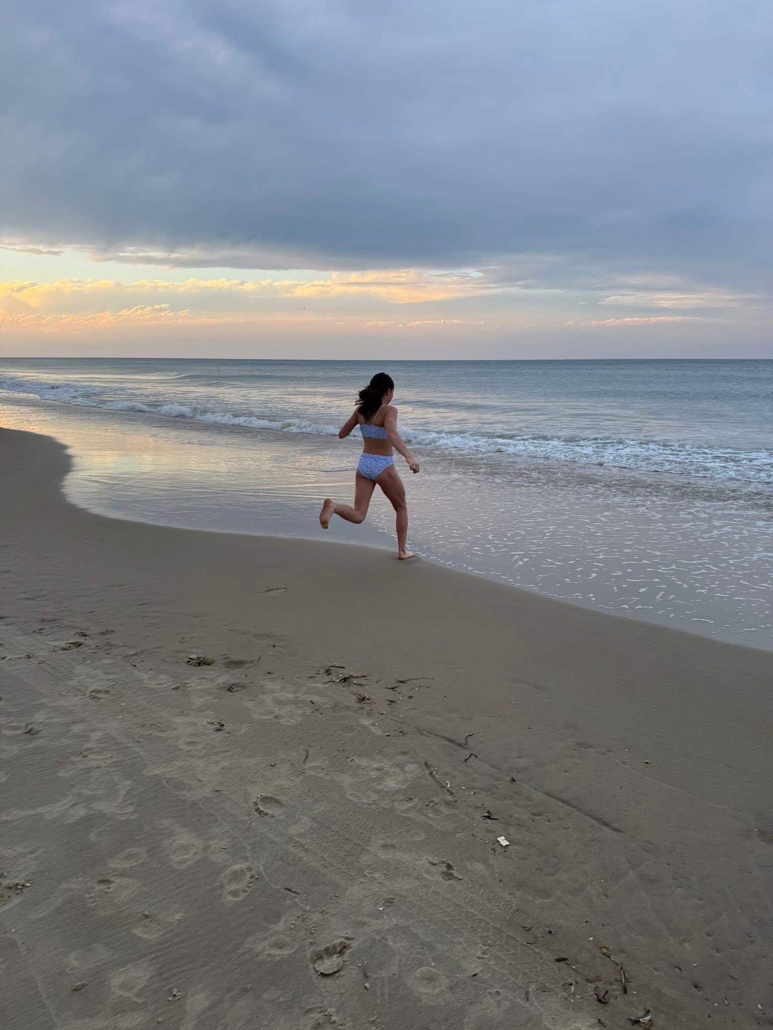 visiting the beach