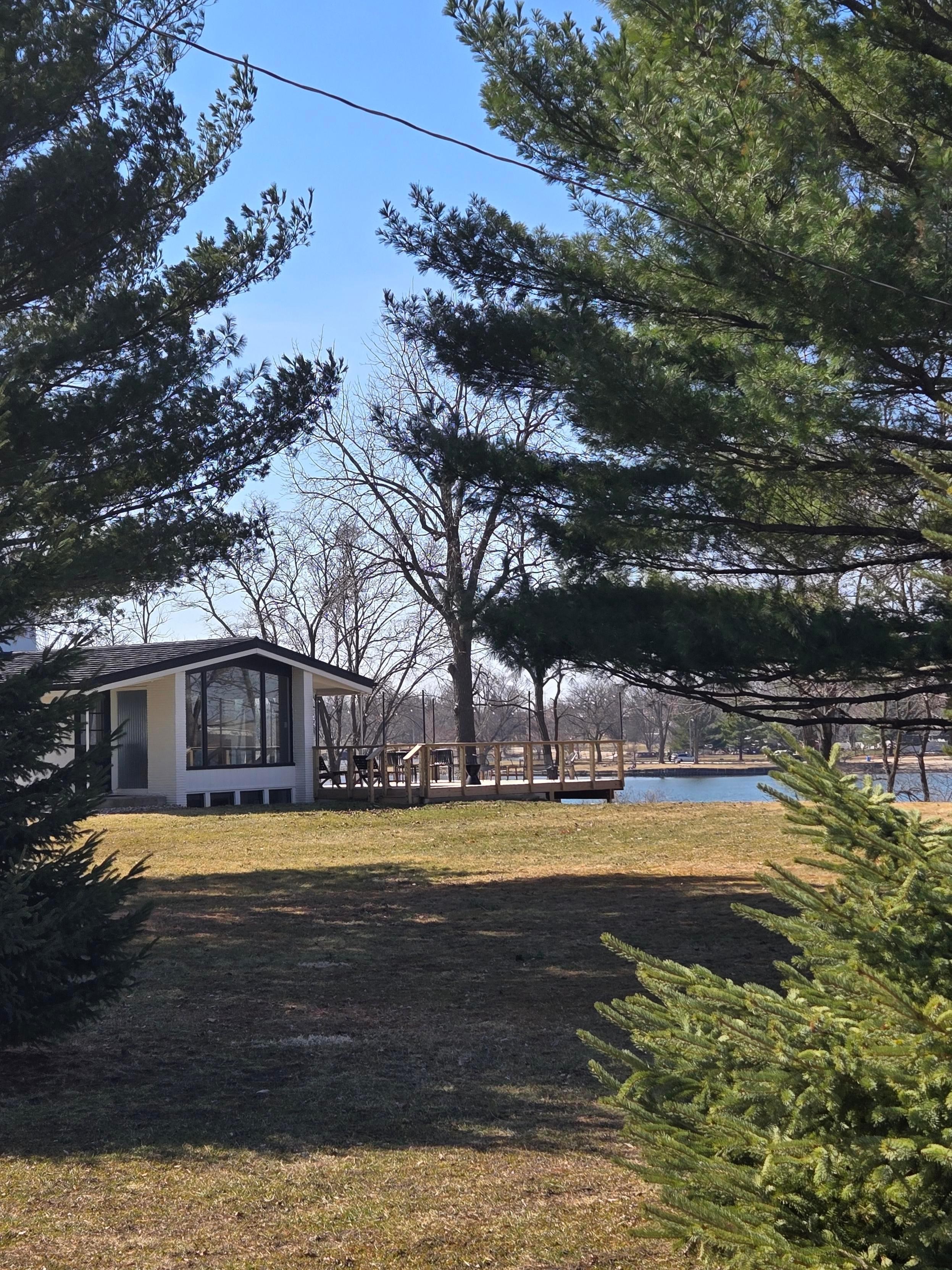A great view of the home on our way back from a walk at the nearby park.