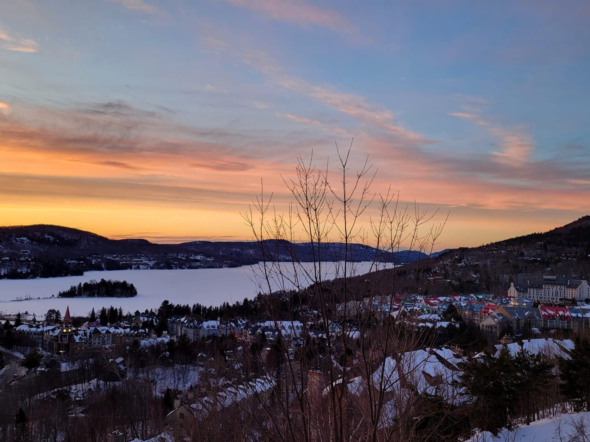 Sunset from the balcony