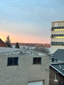 View of the lake from the window