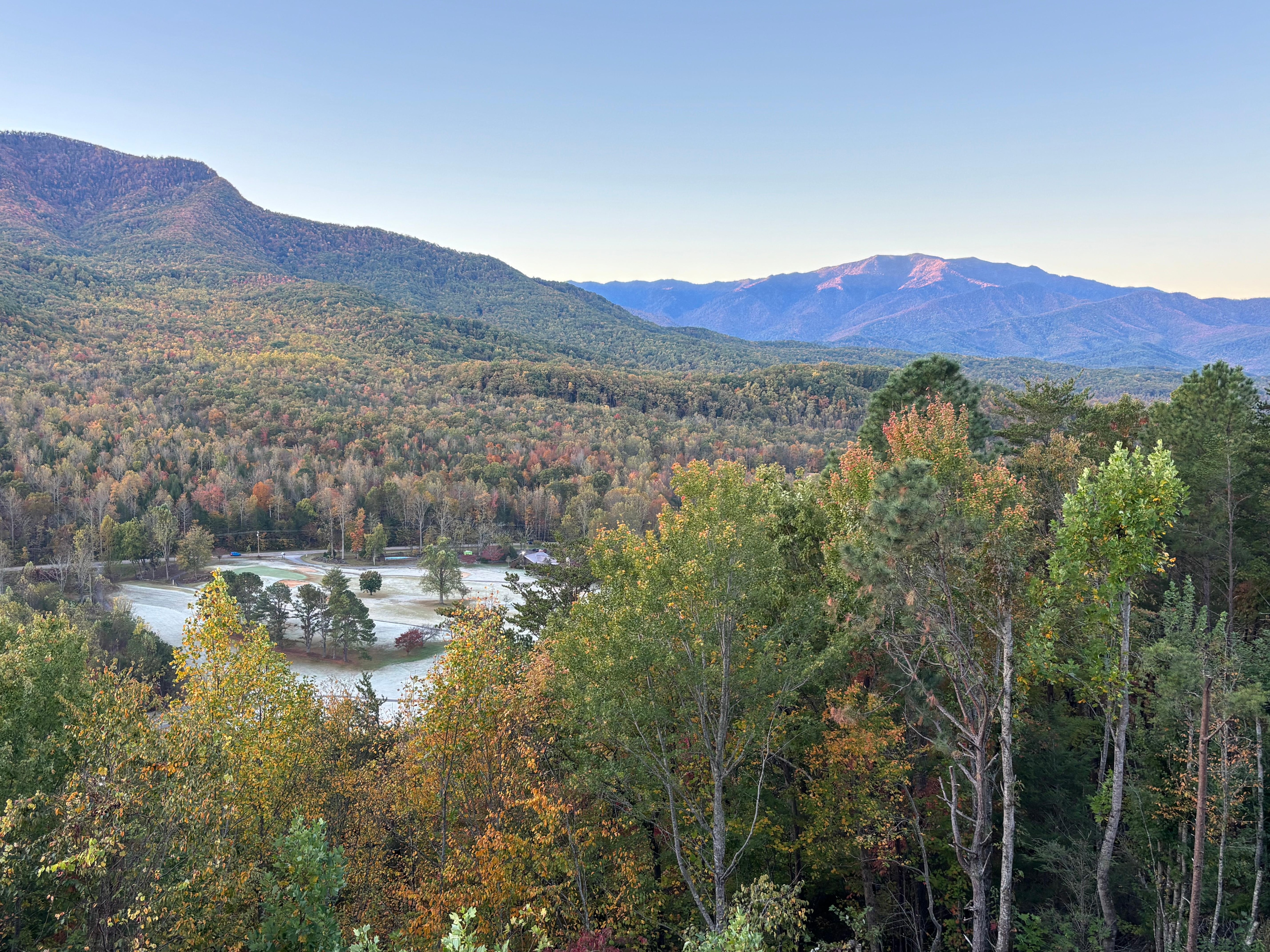 Sunrise from the balcony.