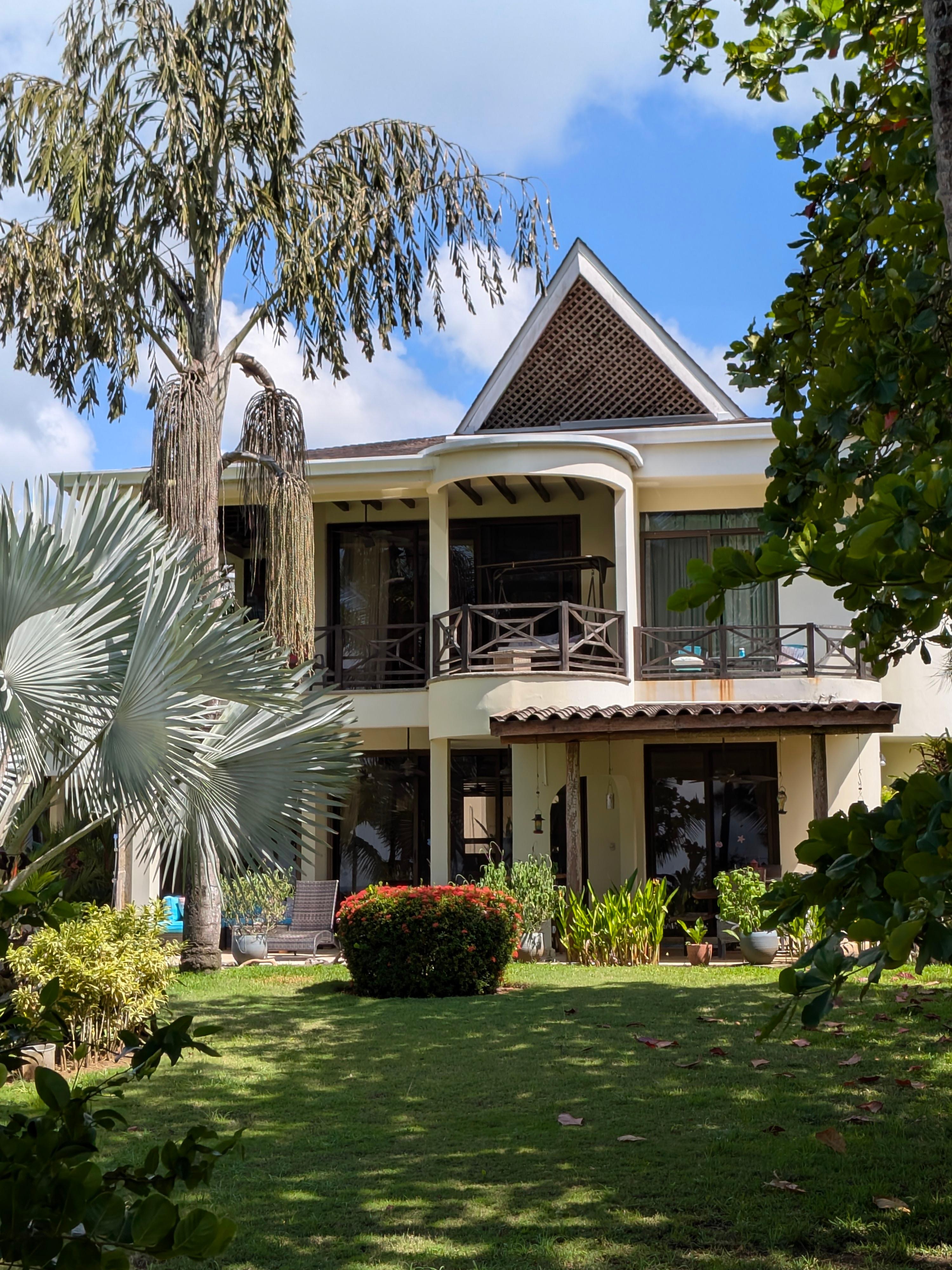 Looking back at the house