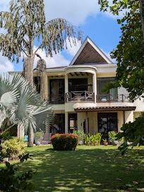 Looking back at the house