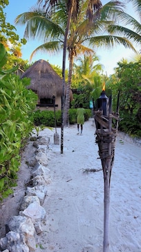 Path way to the reception