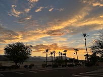 Sunset from front of Homeland Suites