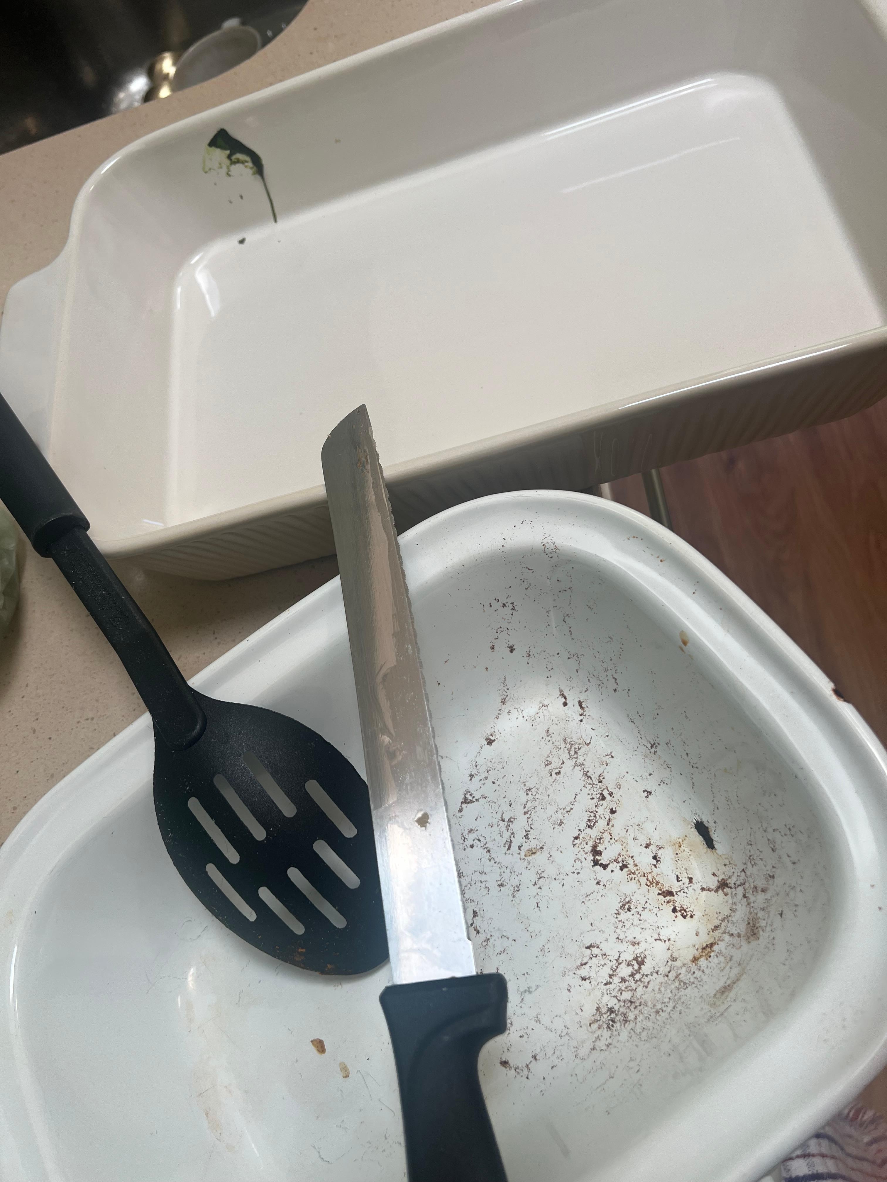 A few examples of the dirty cooking items. 