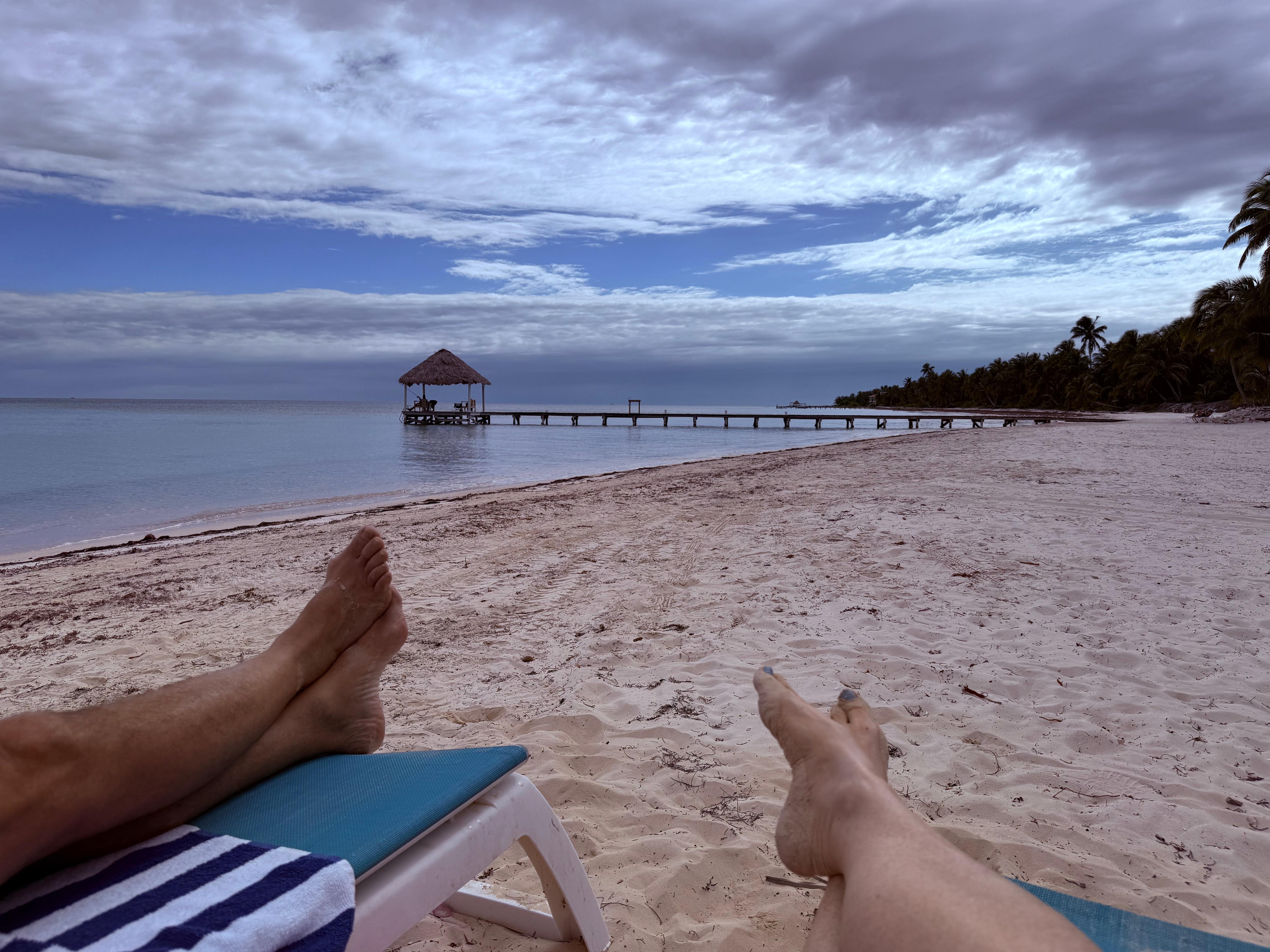 Beach at Sephora - you can fish off the little "pier". 