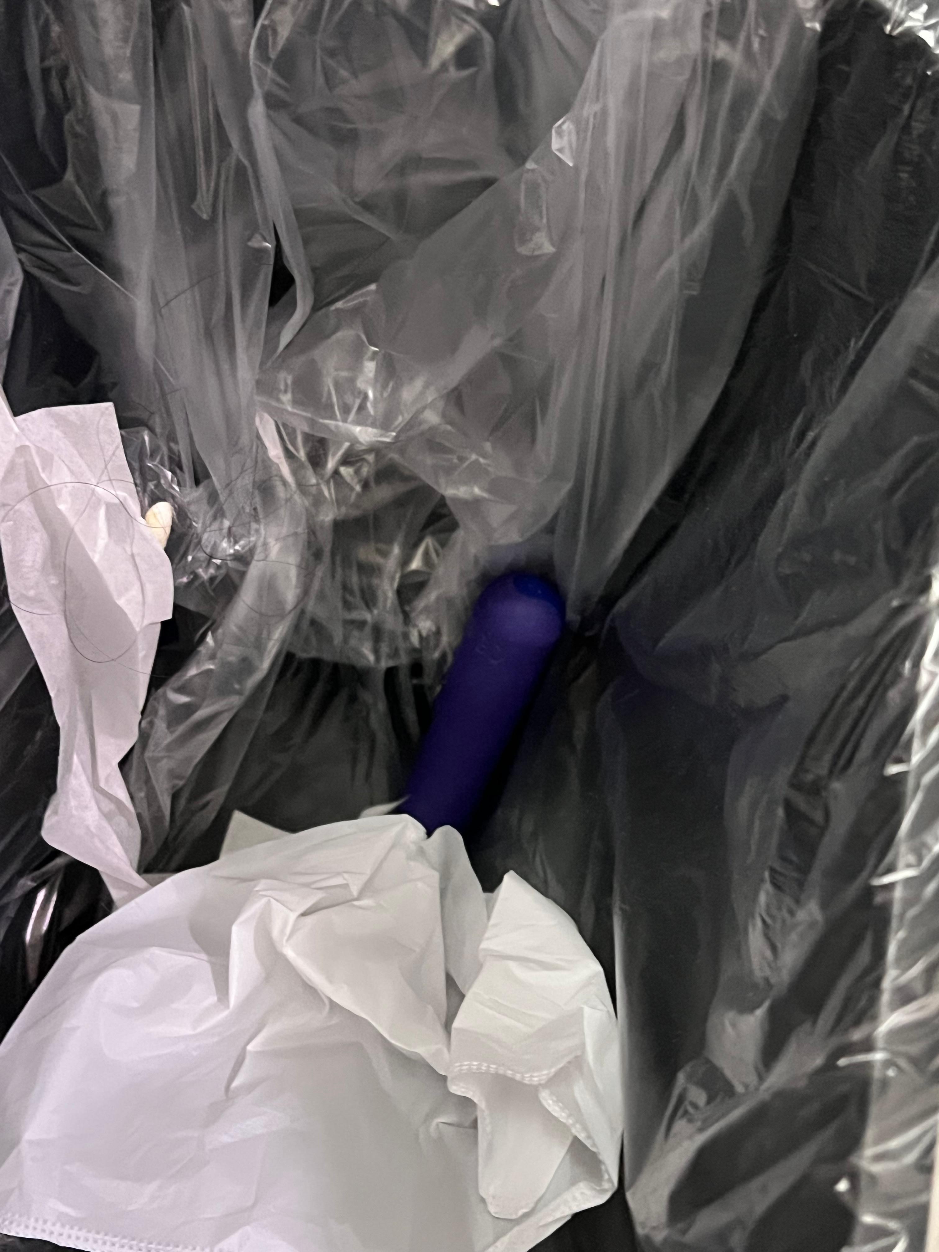 A vibrator that was in the spare toilet paper roll. So disgusting.
