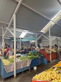 The fruit market that is about ten minutes walk from the hotel