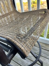broken balcony chair