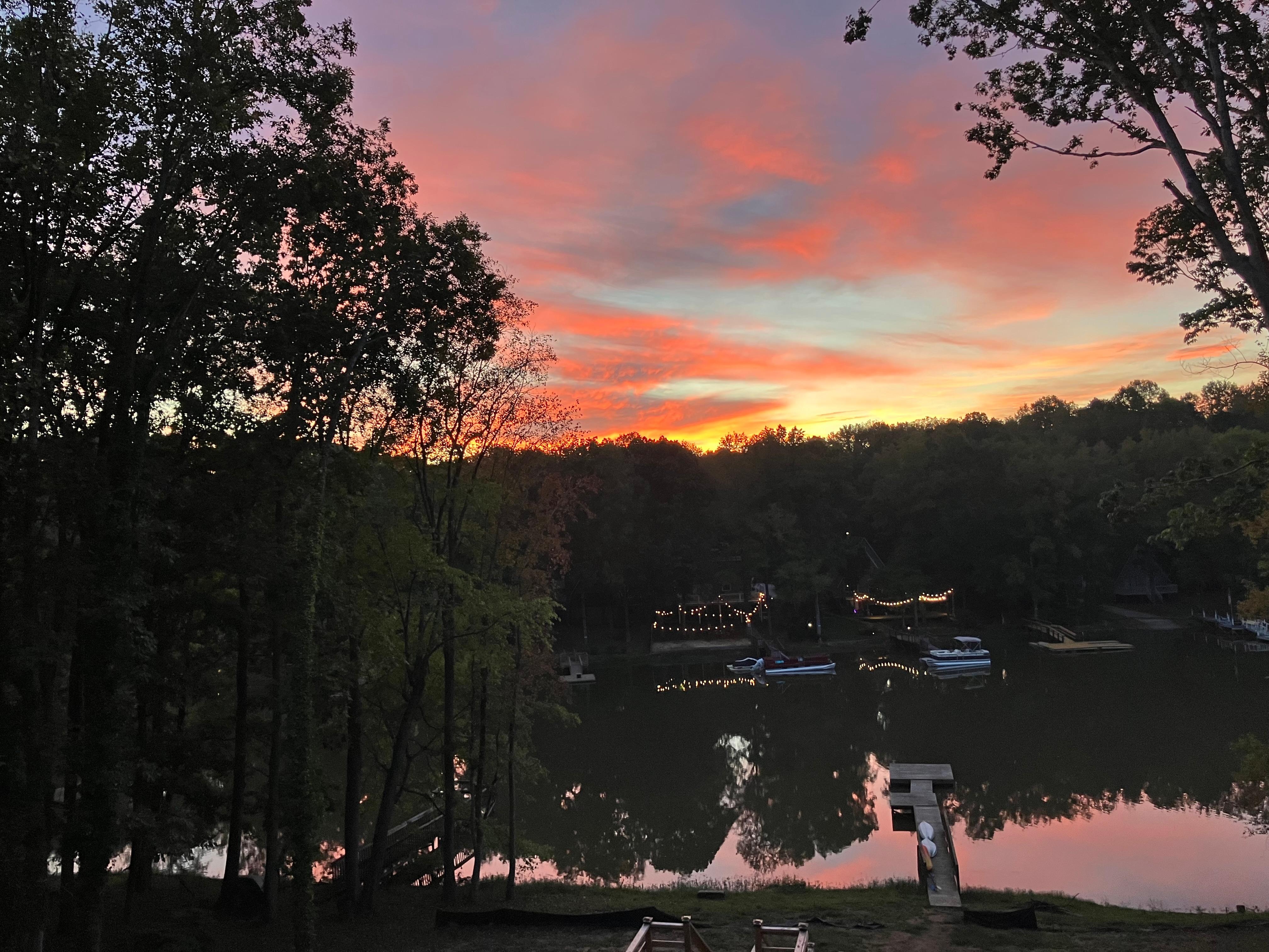 Sunrise from the deck