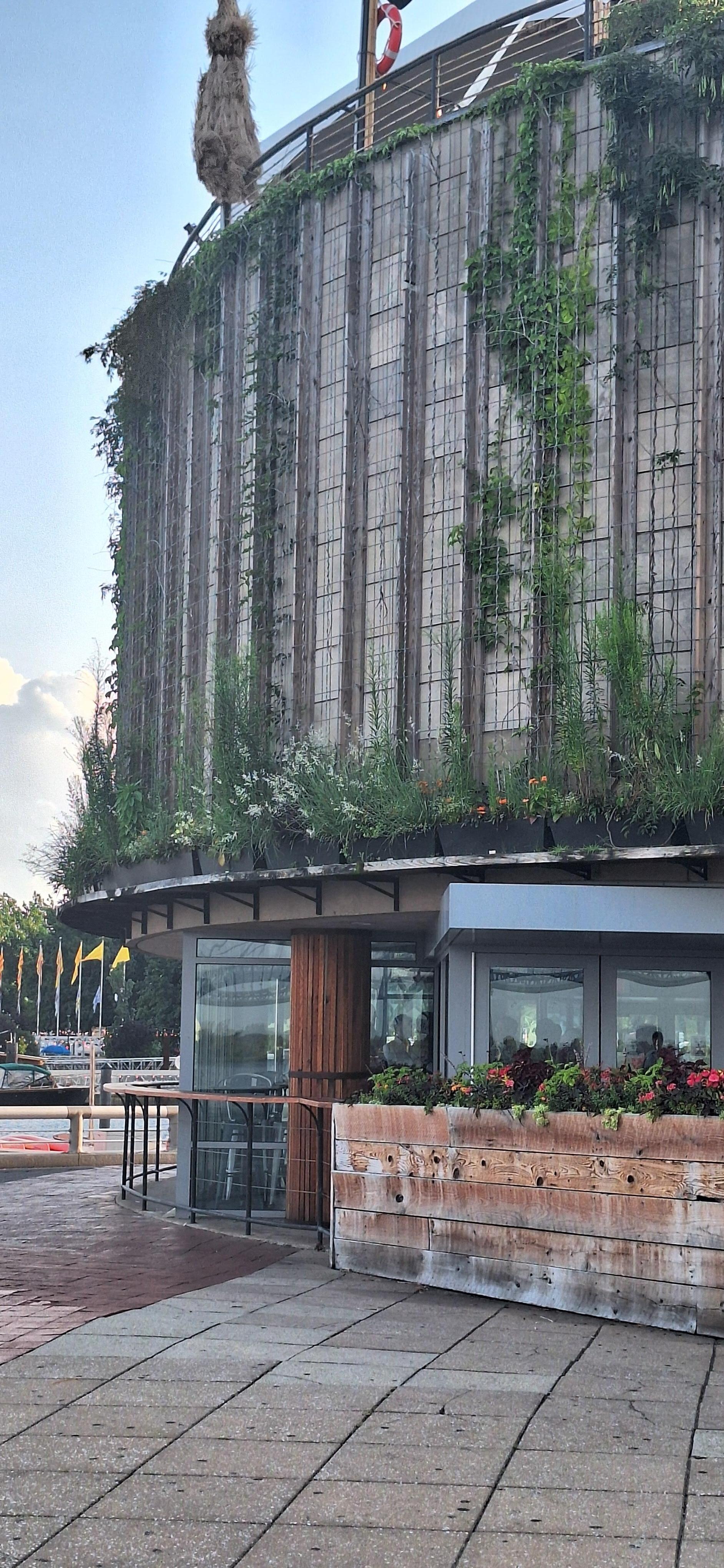 Outside hotel