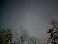 Stars at night on back porch.
