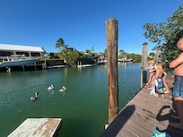 The dock was nice for the kids to see wildlife and the canal is general quite all hours of the day/night.