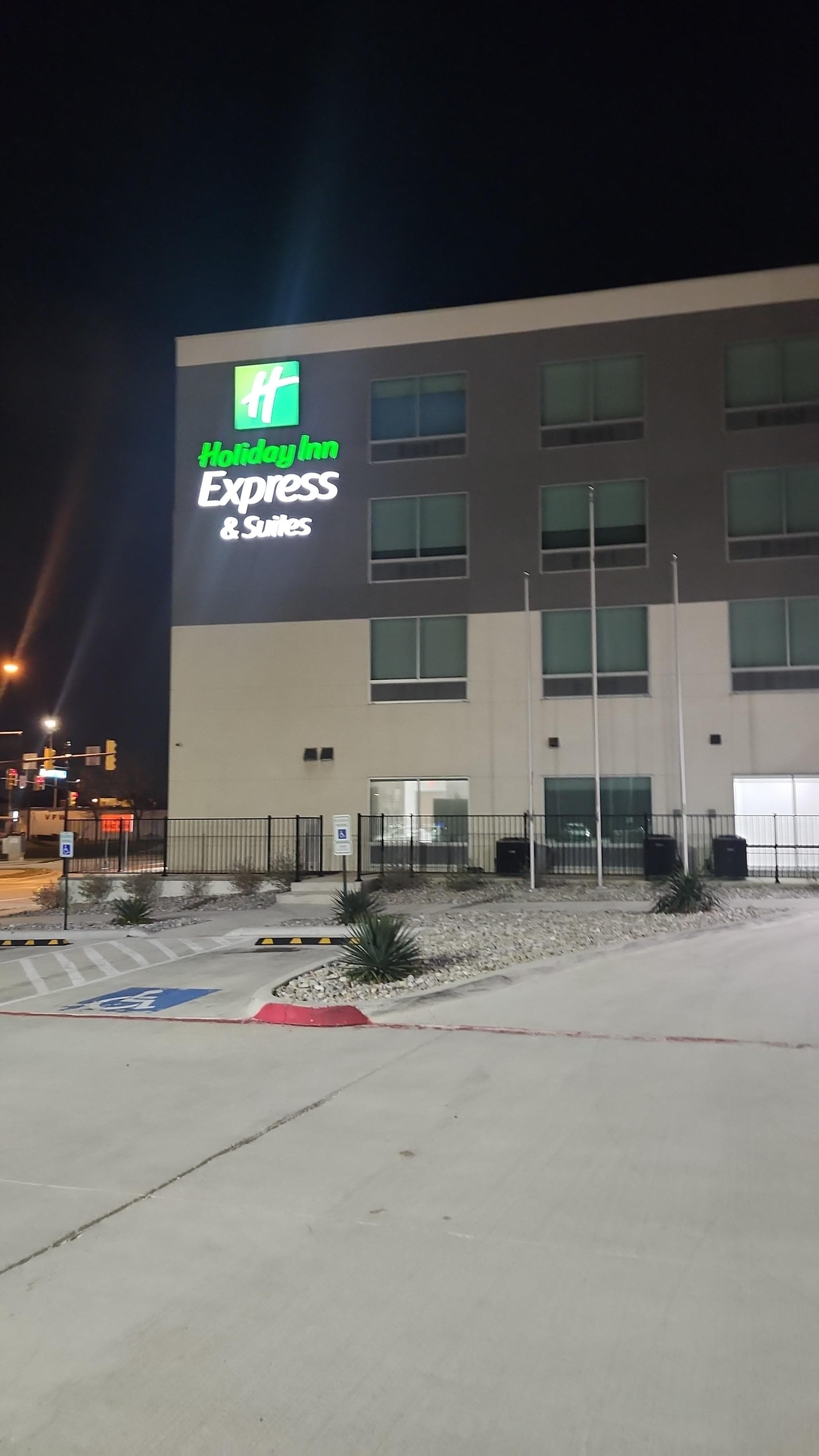 From the parking lot.
