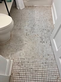 The bathroom tiles need to be replaced.