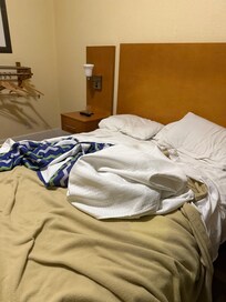 Bed was uncomfortable and pillows were worthless.