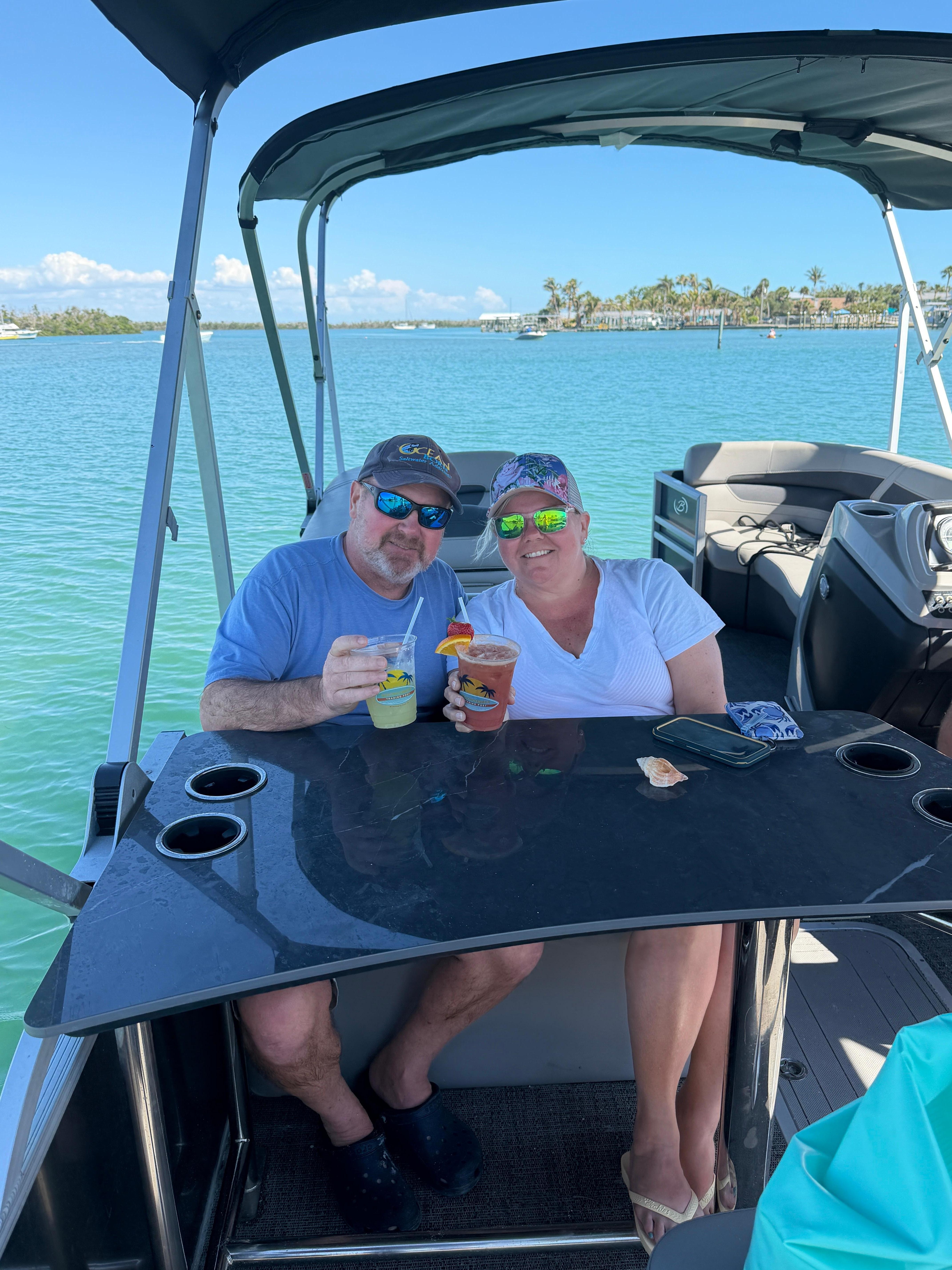 Rented a pontoon, great way to enjoy the bay. 