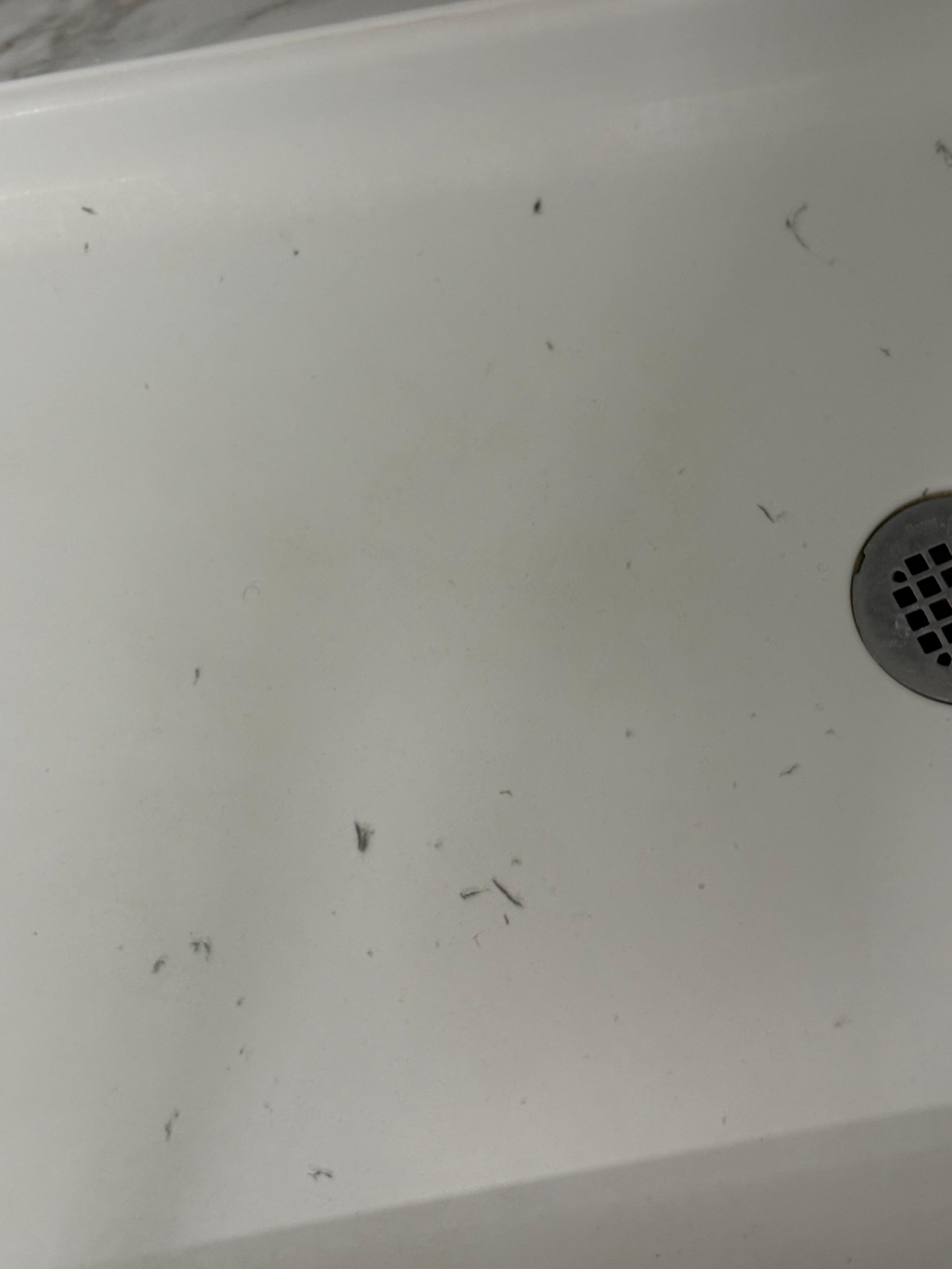 Dust after wiping and hitting filters together