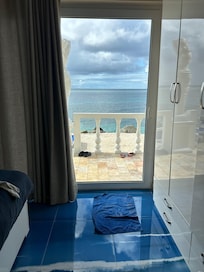 The beach right out our glass doors!