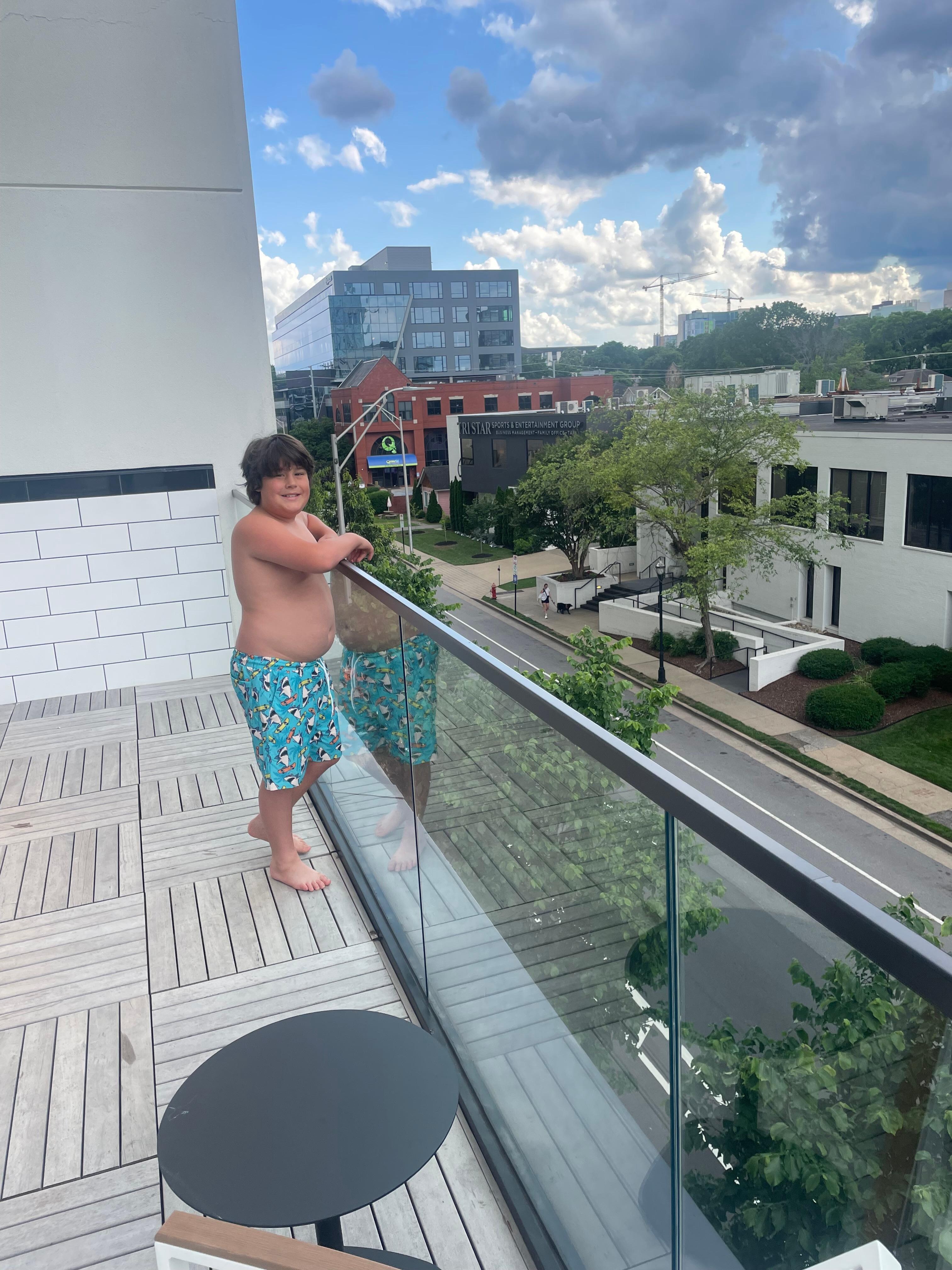 A view from the pool