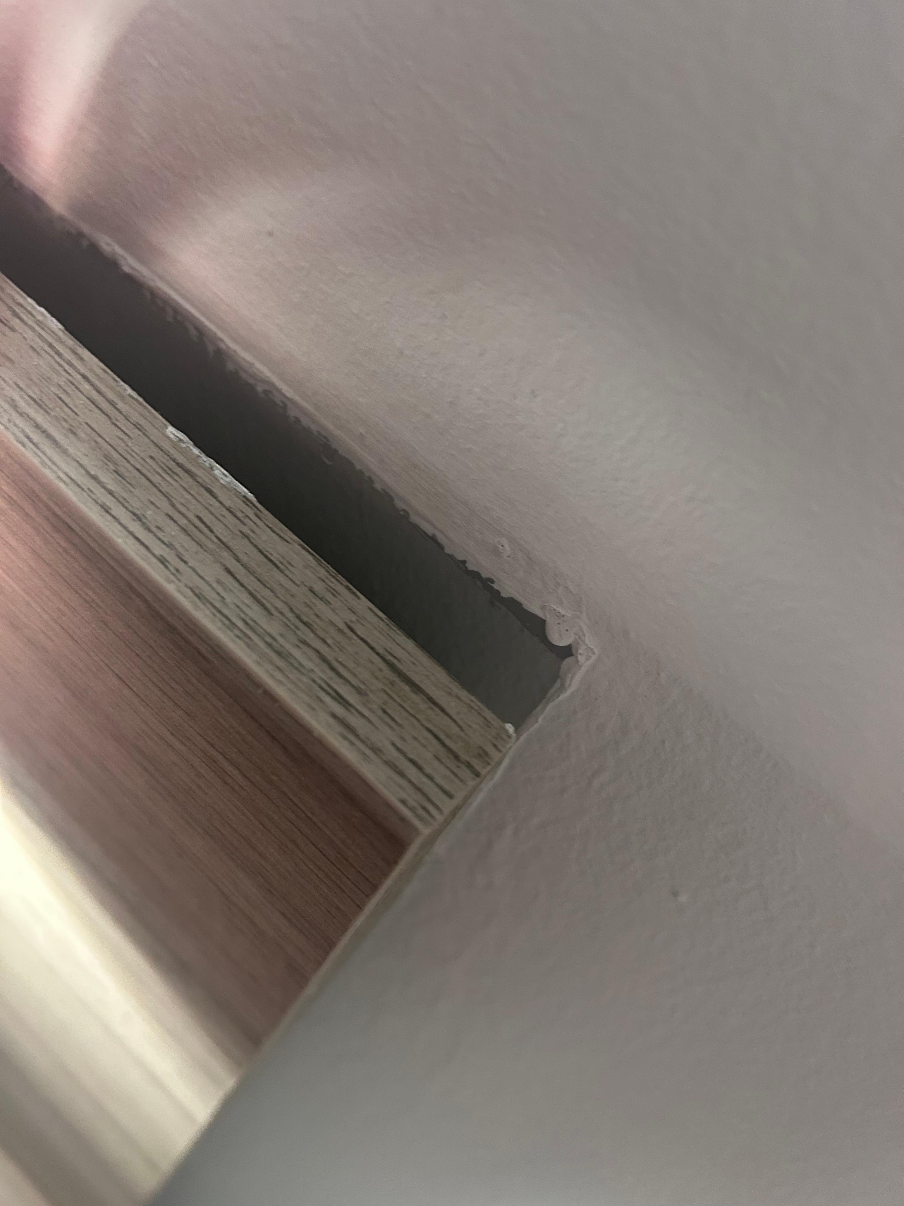 Headboard coming away from wall