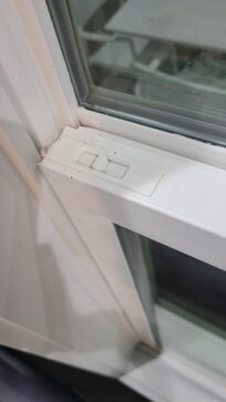 Window latch that is secure and pops back into place when pushed open.
