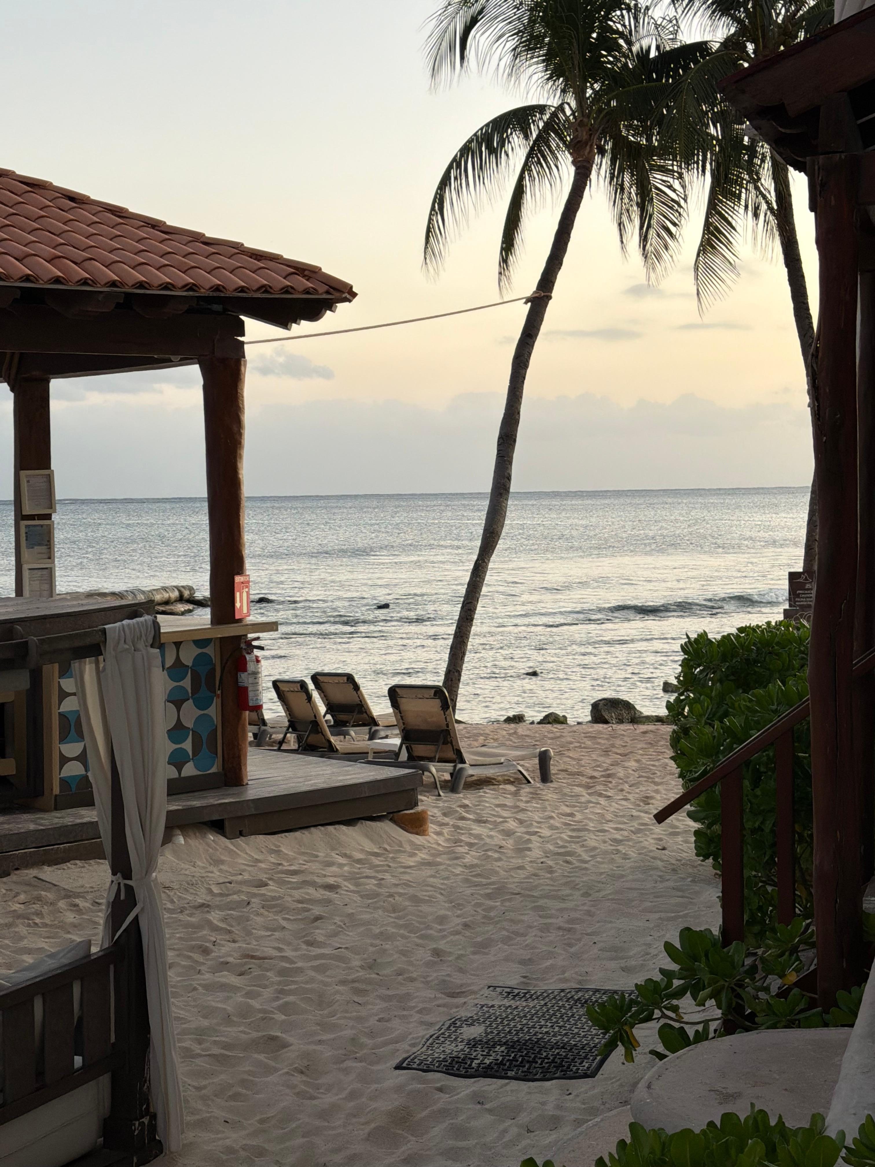 Beach bar outside of our room