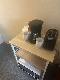 Coffee machine, toaster and microwave